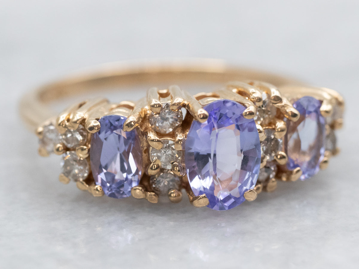 Tanzanite and Diamond Ring