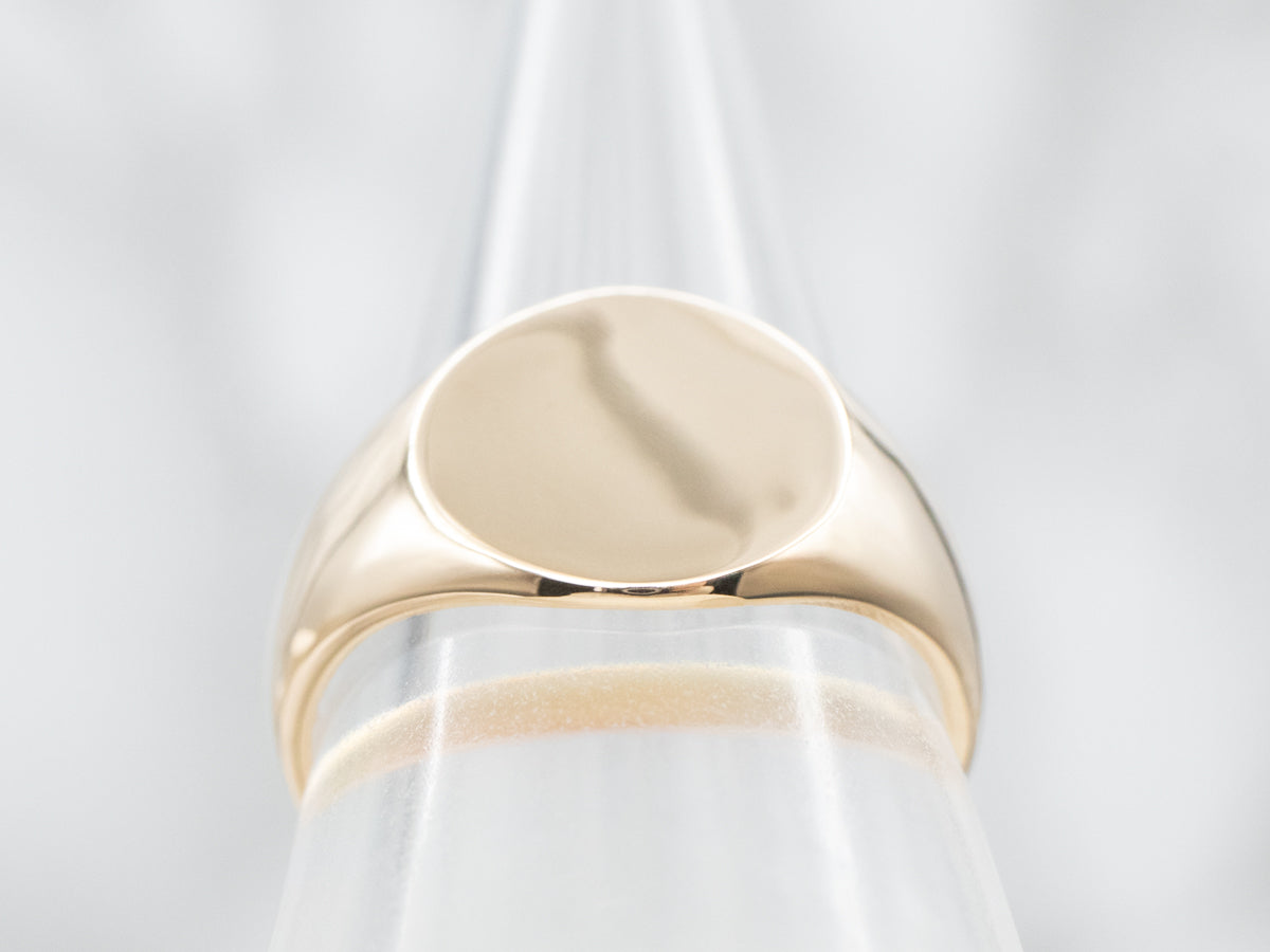 Vintage Engravable Signet Ring