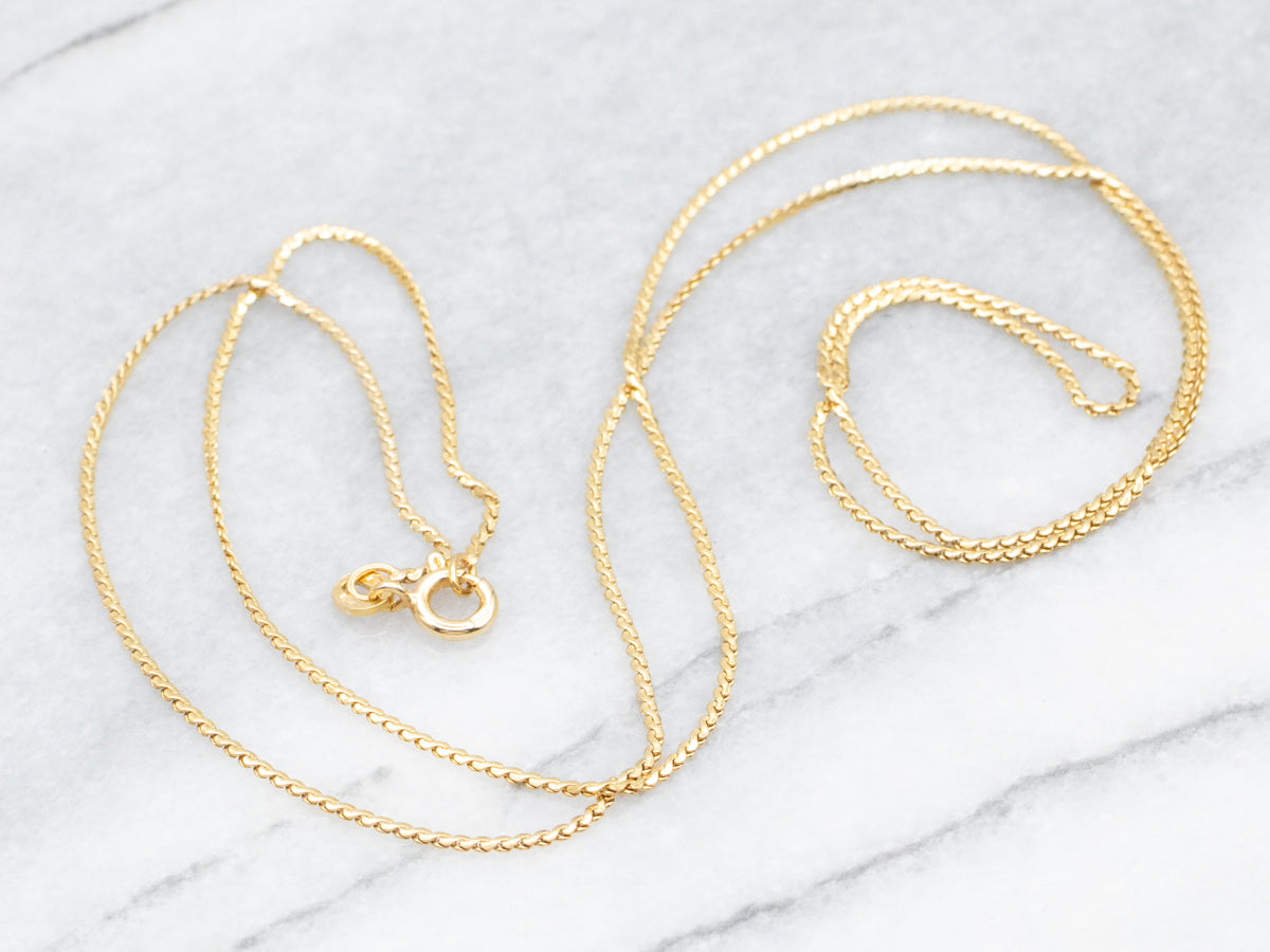 Serpentine Chain with Spring Ring Clasp