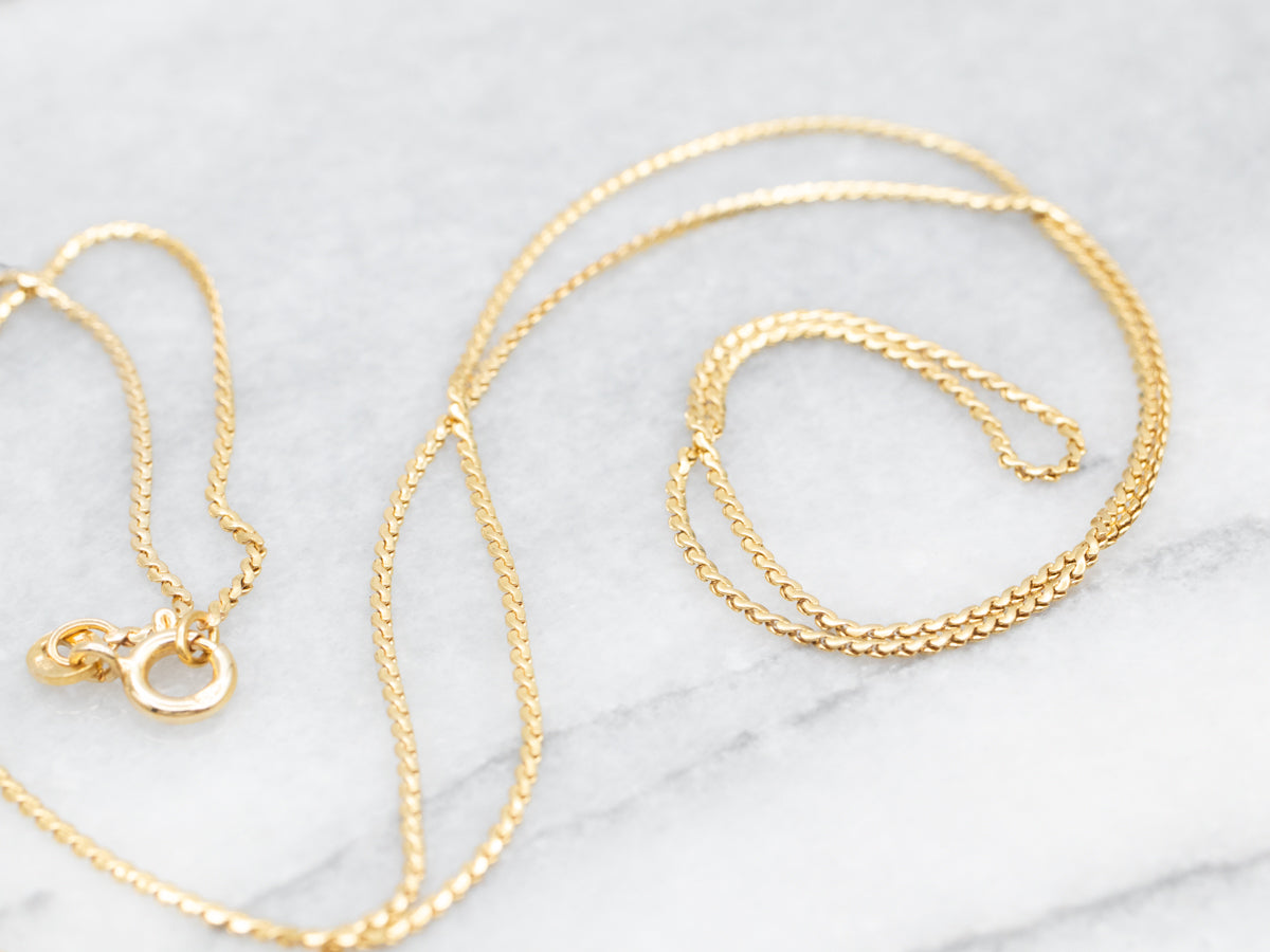 Serpentine Chain with Spring Ring Clasp