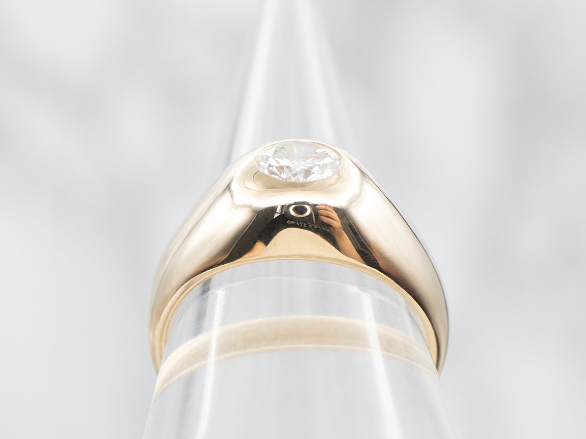 Vintage Diamond Solitaire Engagement Ring