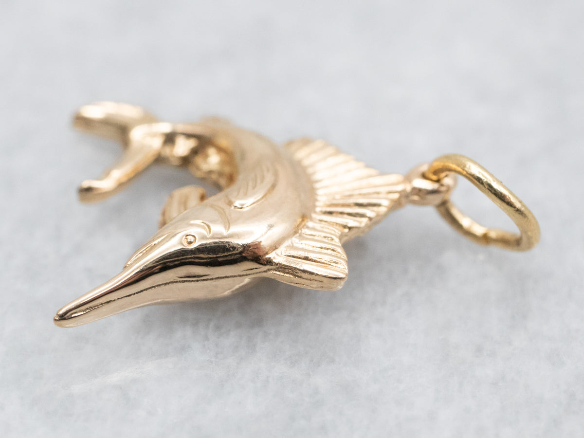 Gold Sailfish Charm