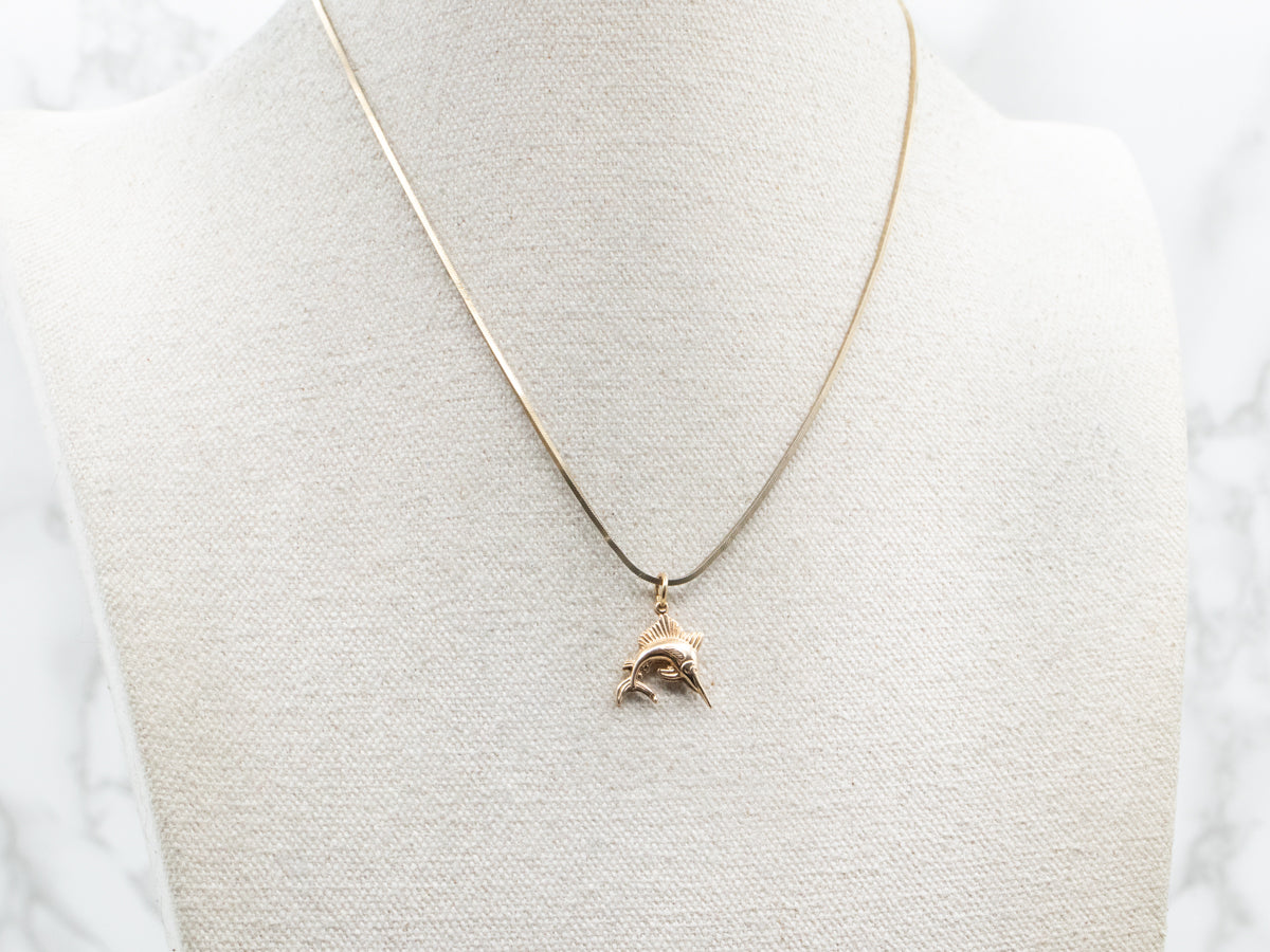 Gold Sailfish Charm