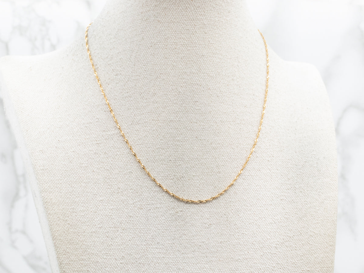 Cadena Singapur Oro Amarillo