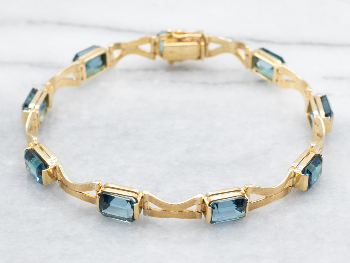 London Blue Topaz Tennis Bracelet