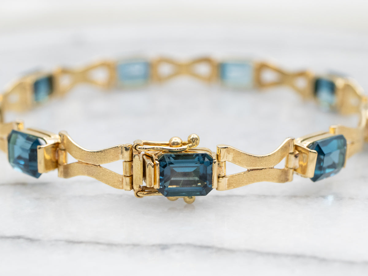 London Blue Topaz Tennis Bracelet