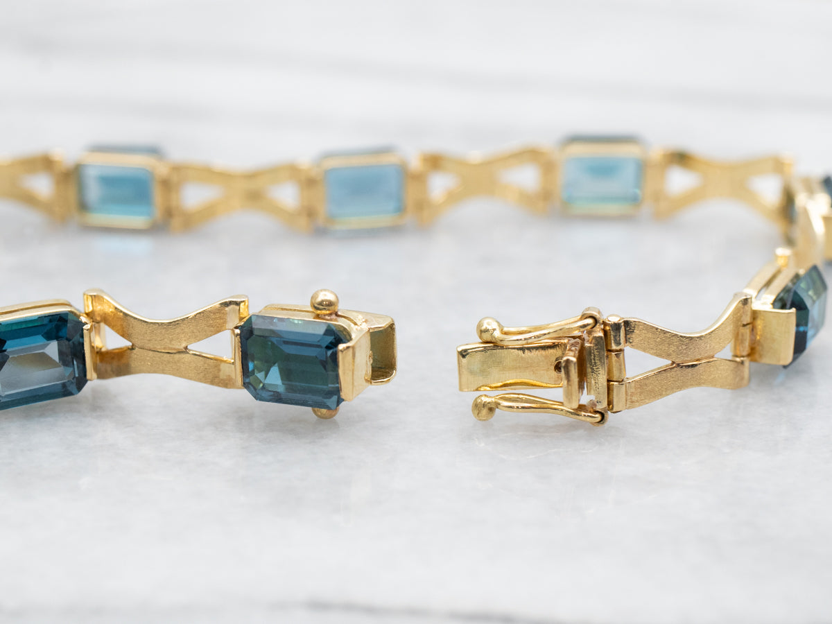 London Blue Topaz Tennis Bracelet