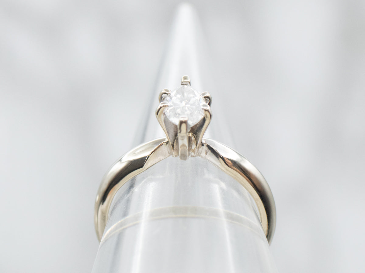 Marquise Cut Diamond Solitaire Engagement Ring