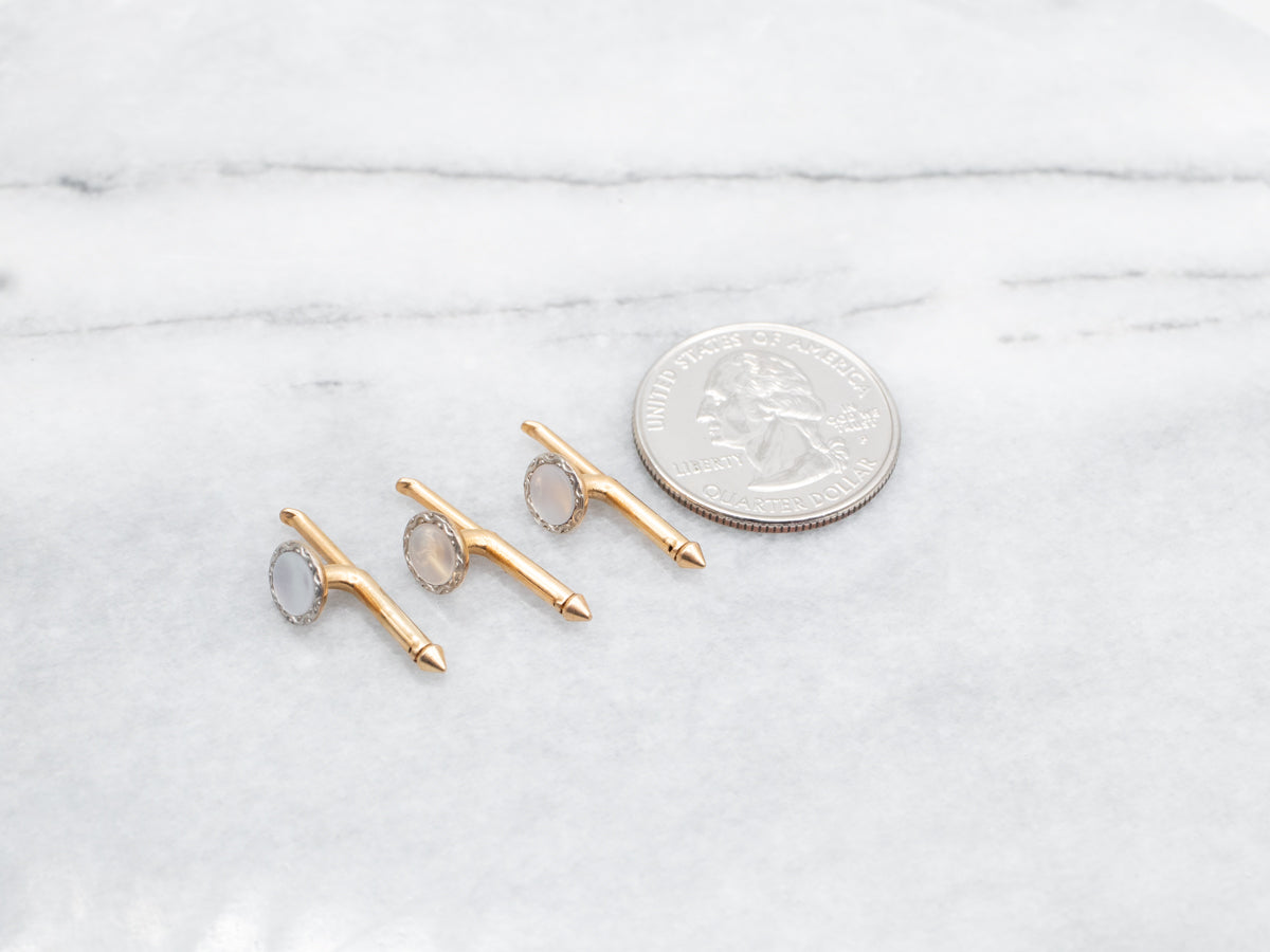 Mother of Pearl Shirt Studs - Set of Three
