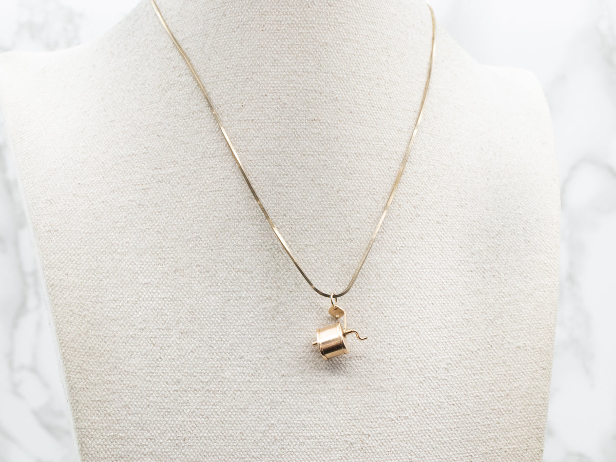 Gold Pencil Sharpener Charm