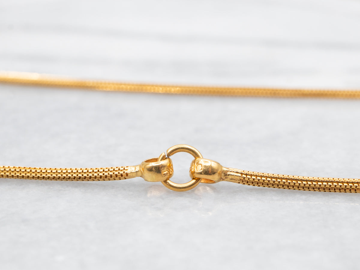 Woven 22-Karat Gold Box Chain