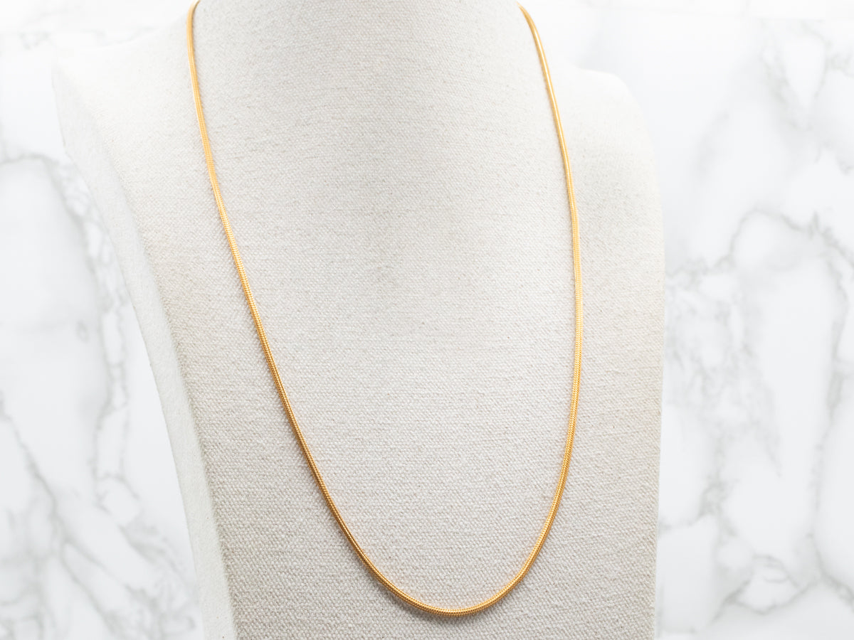 Woven 22-Karat Gold Box Chain