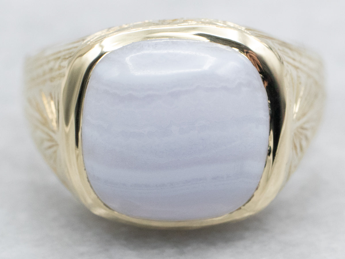 Blue Lace Agate Ring