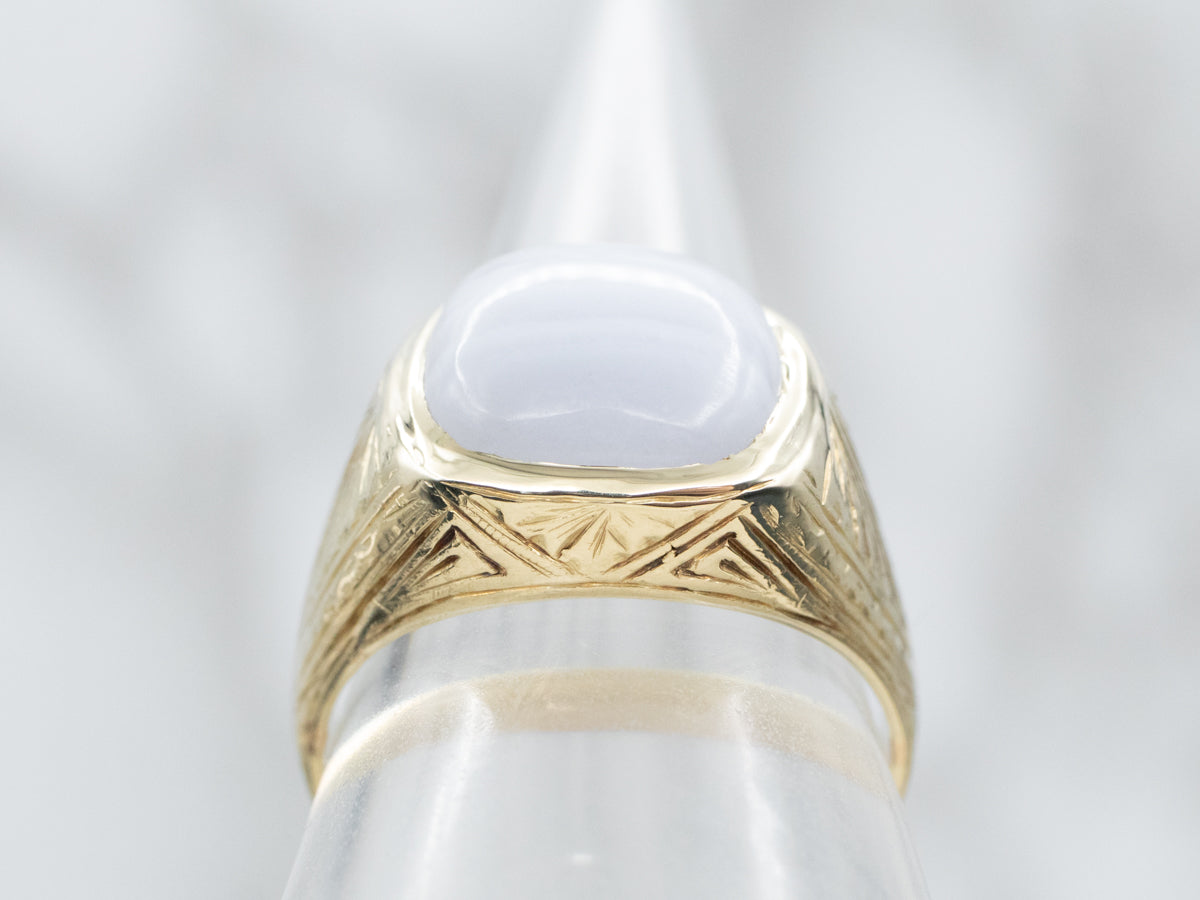 Blue Lace Agate Ring