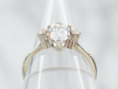 Simple Oval-Cut Diamond Engagement Ring