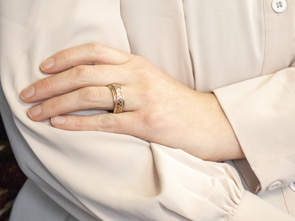 Rose Gold Braided Band