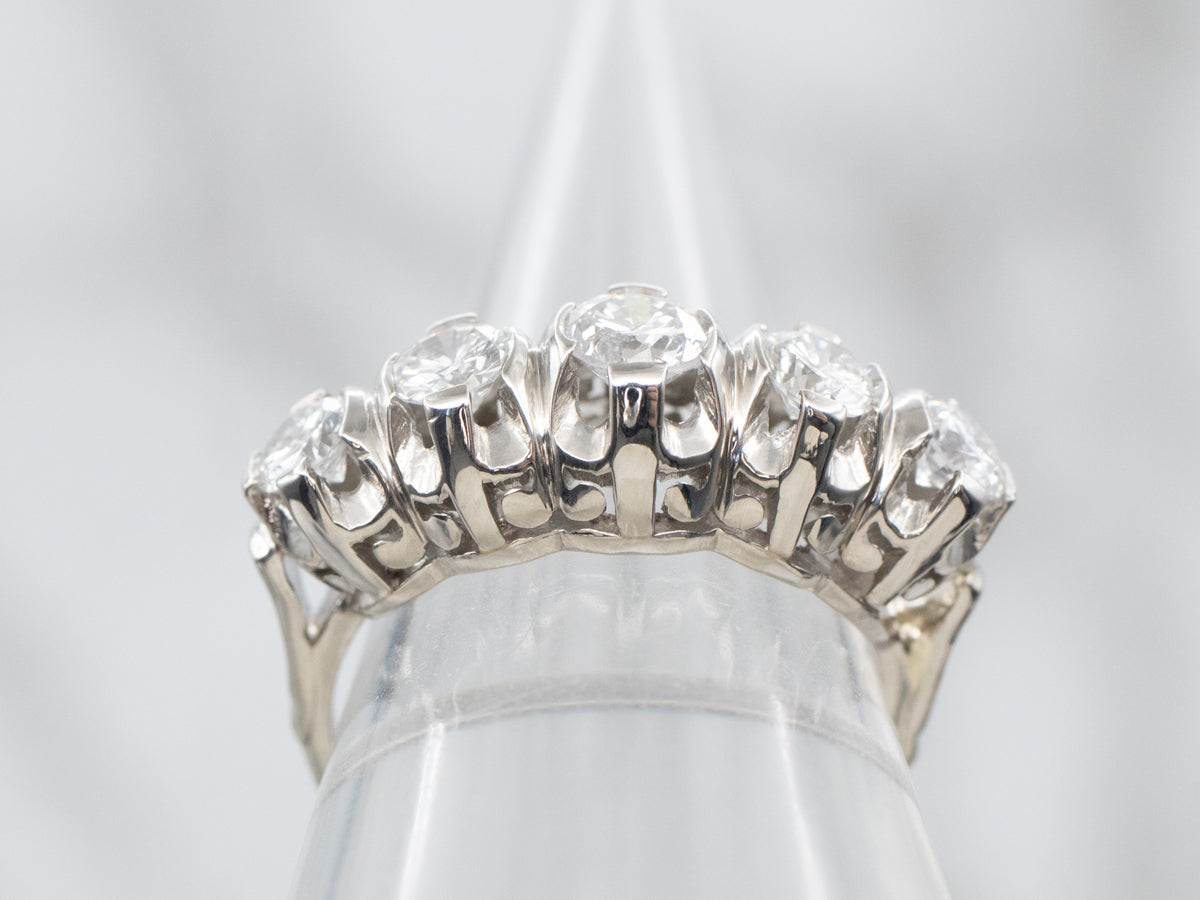 Five Stone Diamond Wedding Ring