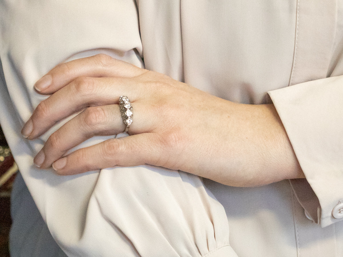 Five Stone Diamond Wedding Ring