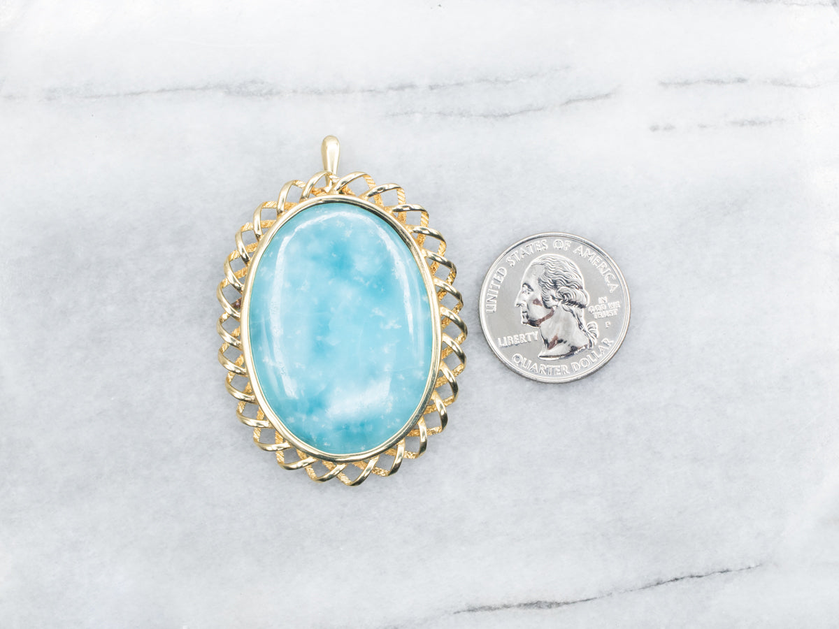 Colgante Hemimorfita de Oro Amarillo