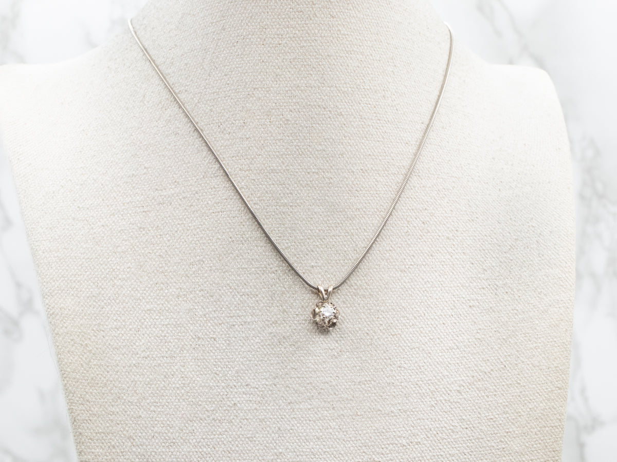 White Gold Diamond Pendant