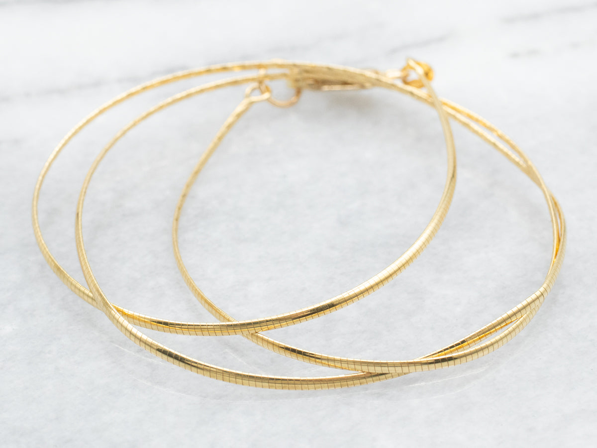 Thin Omega Chain with Lobster Clasp