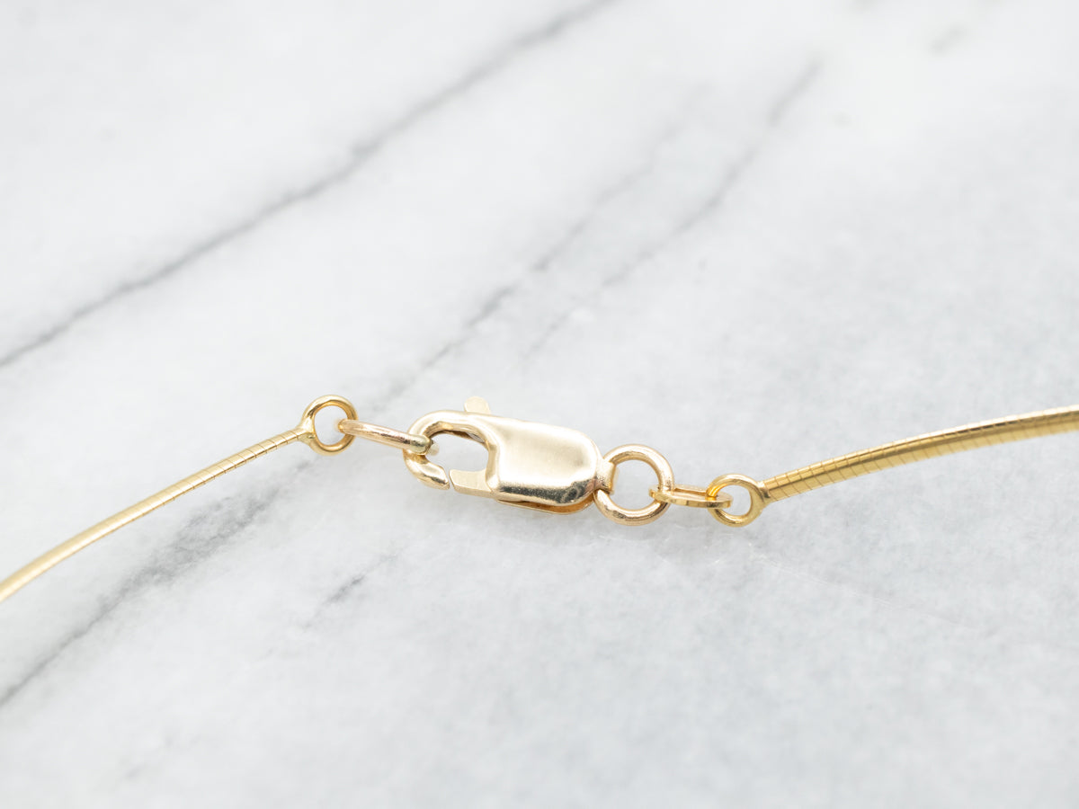 Thin Omega Chain with Lobster Clasp