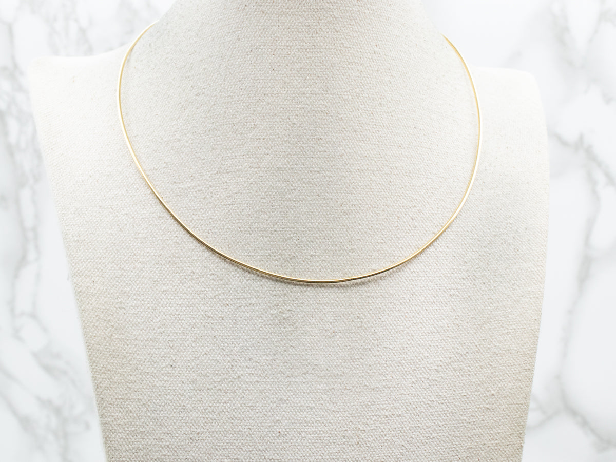 Thin Omega Chain with Lobster Clasp