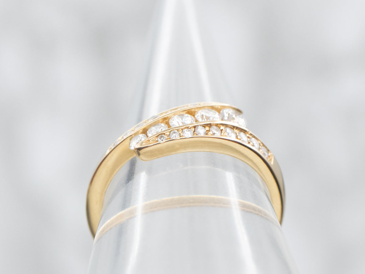 Diamond Bypass Gold Band