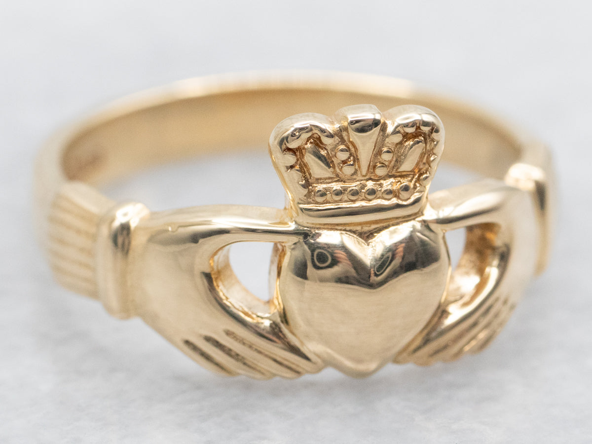 Yellow Gold Claddagh Ring
