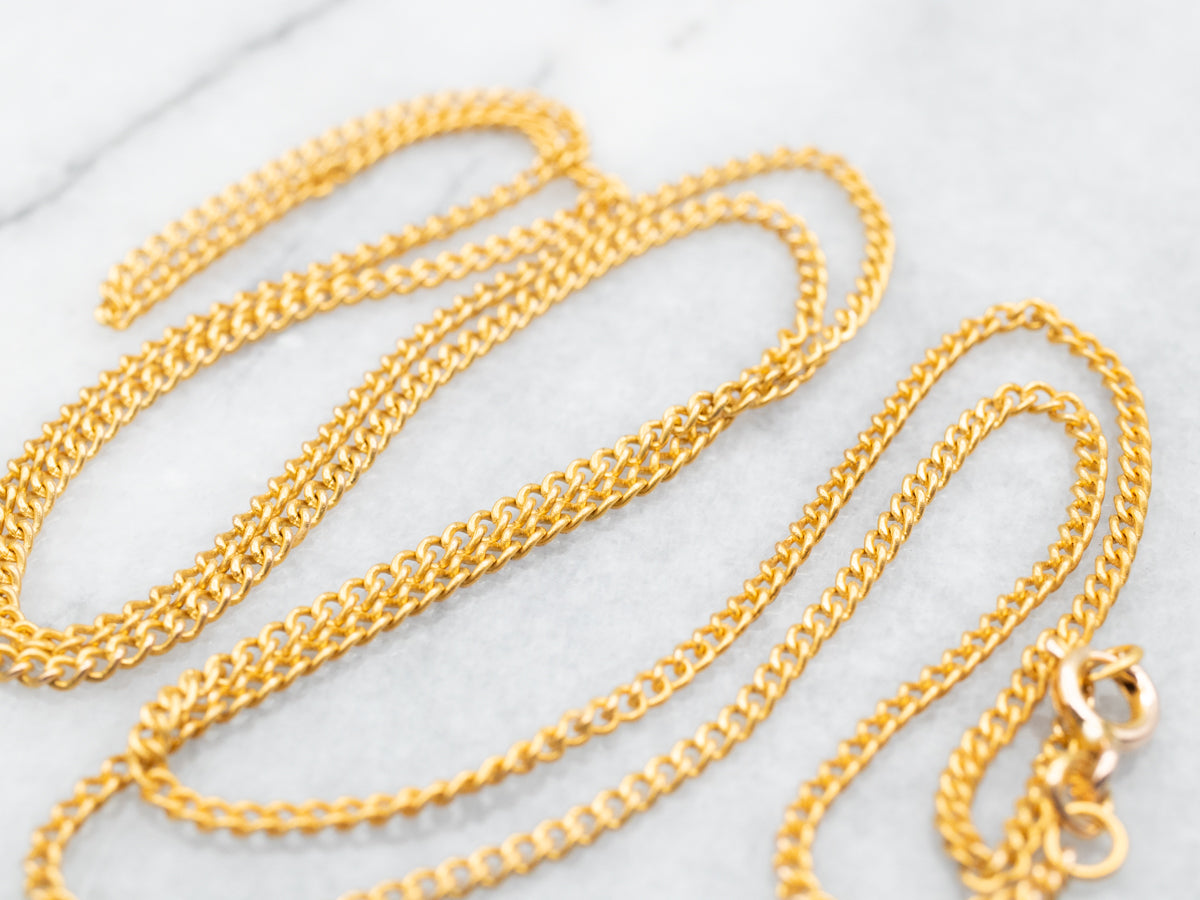 Curb Chain with Spring Ring Clasp