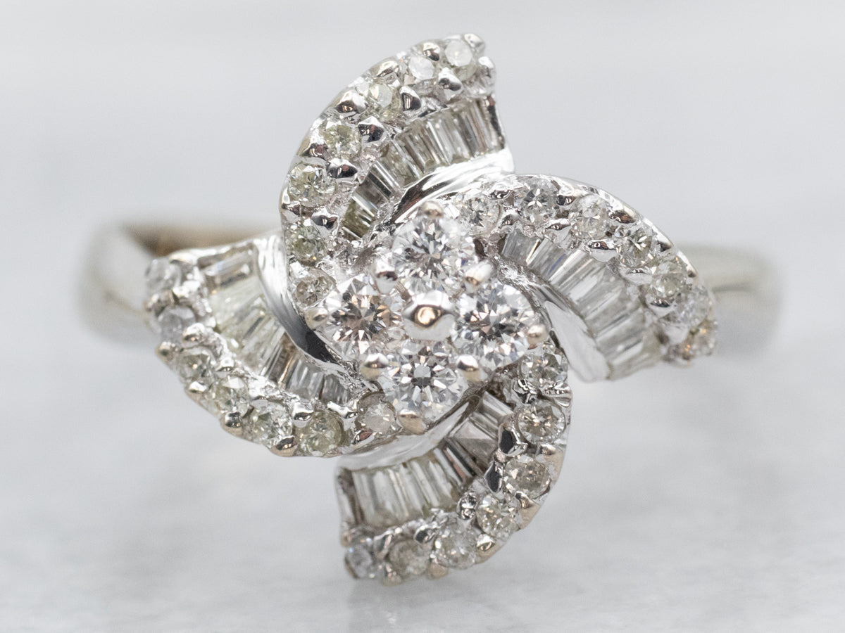 Pinhead Ring Diamond Pinwheel Cocktail Ring - Market Square Jewelers