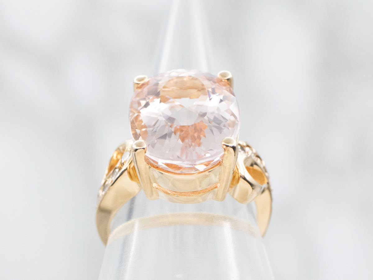 Morganite and Diamond Ring