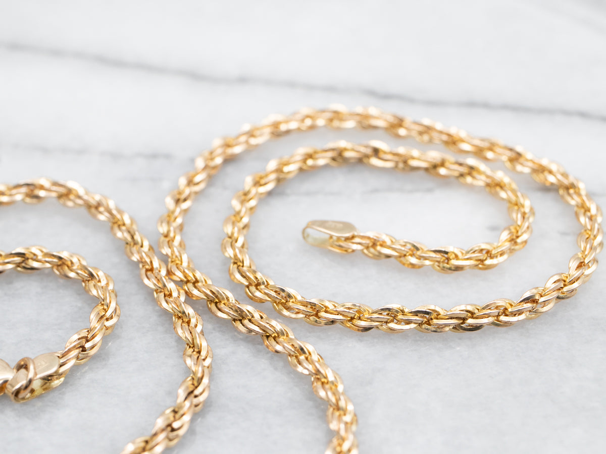 Rope Twist Chain with Lobster Clasp