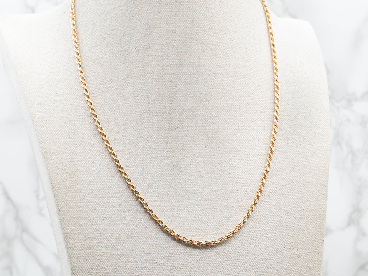 Rope Twist Chain with Lobster Clasp