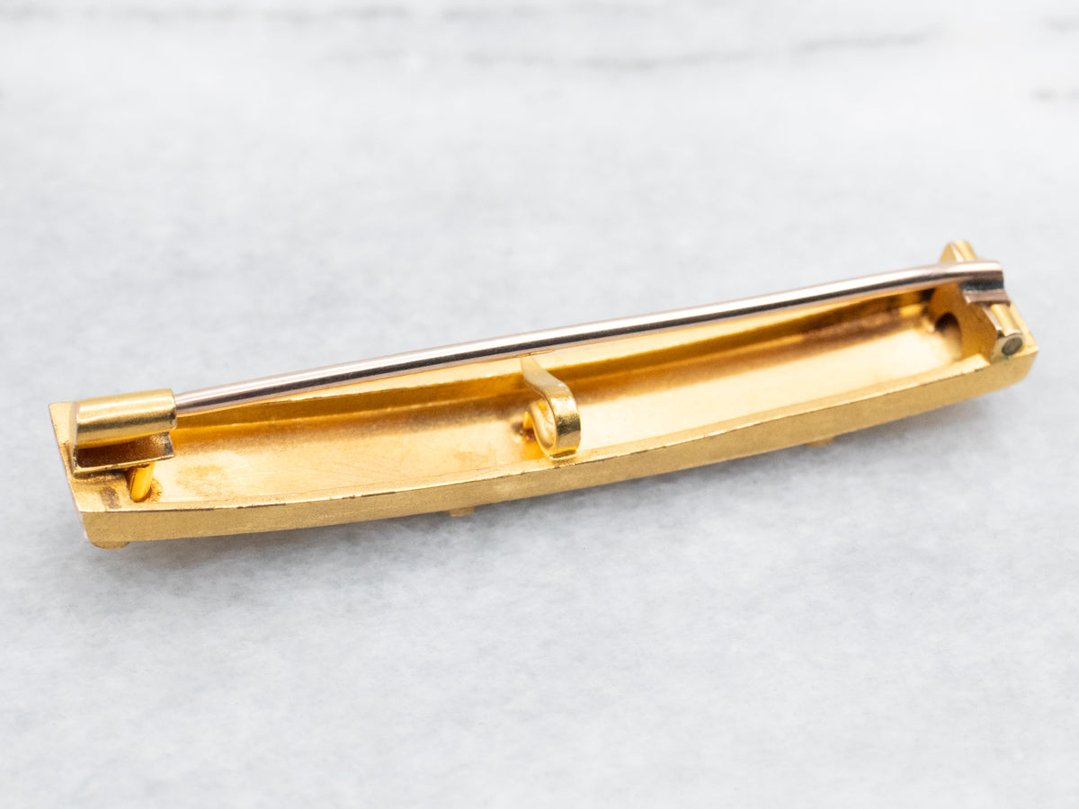 Art Nouveau Bloomed Gold Turquoise Brooch