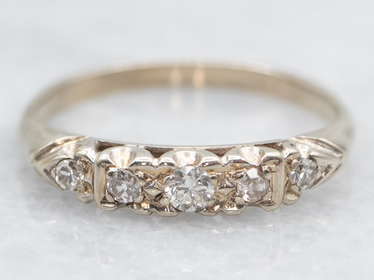 Vintage Diamond Wedding Band