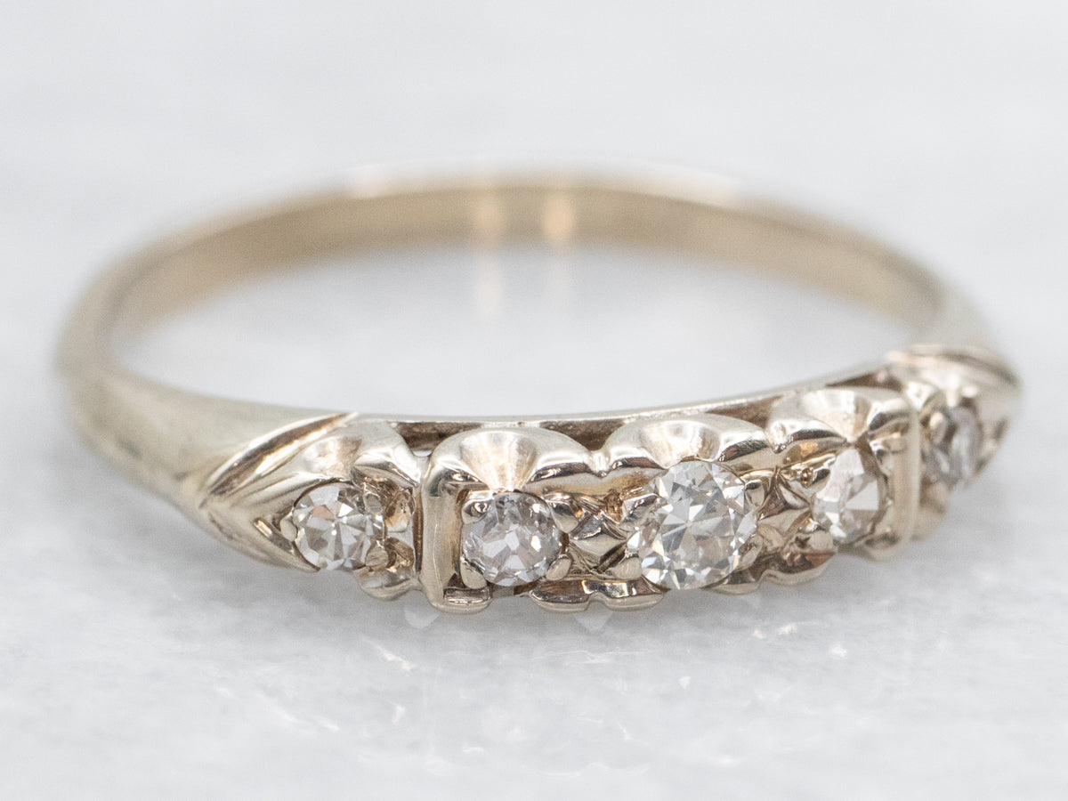 Vintage Diamond Wedding Band