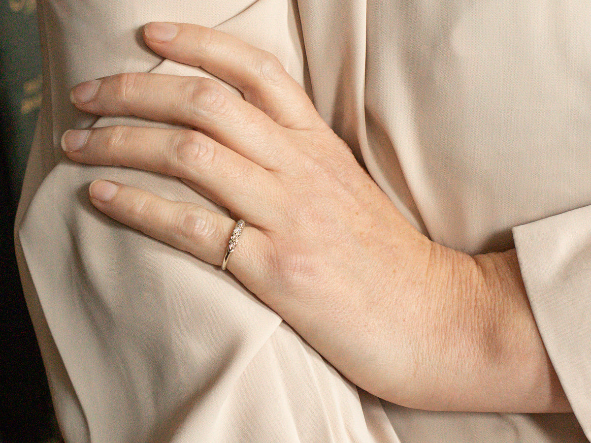 Vintage Diamond Wedding Band