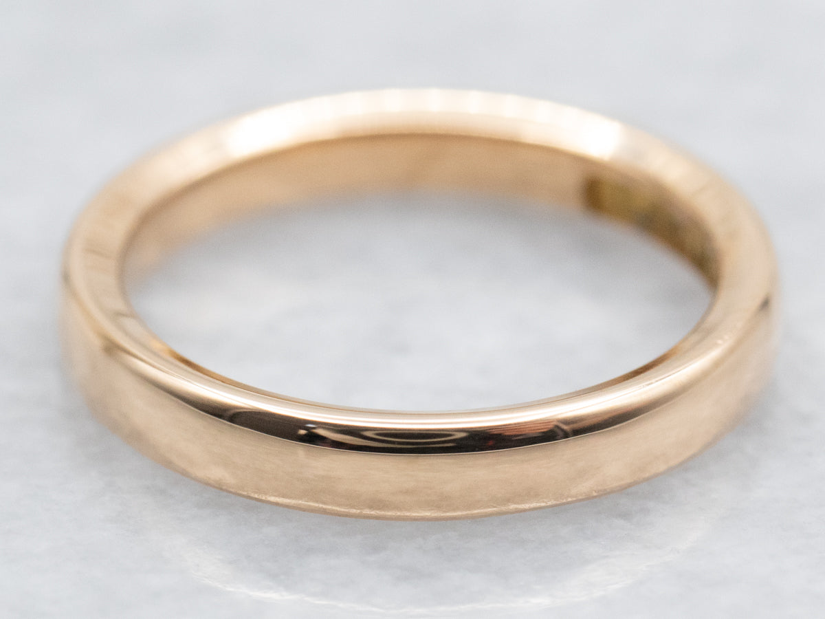 Polished Antique 18-Karat Gold Band
