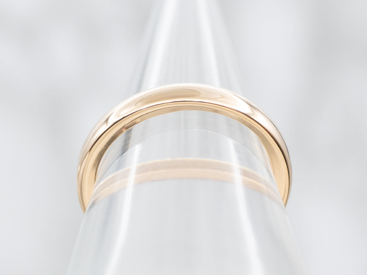 Polished Antique 18-Karat Gold Band