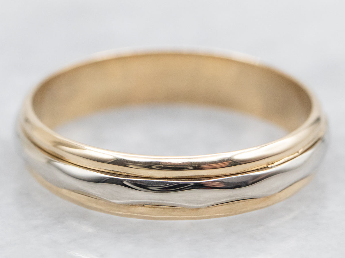 Vintage Two Toned Gold Band