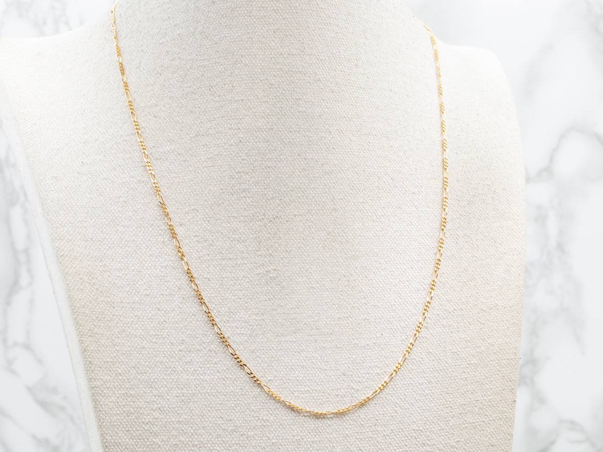 Yellow Gold Figaro Chain