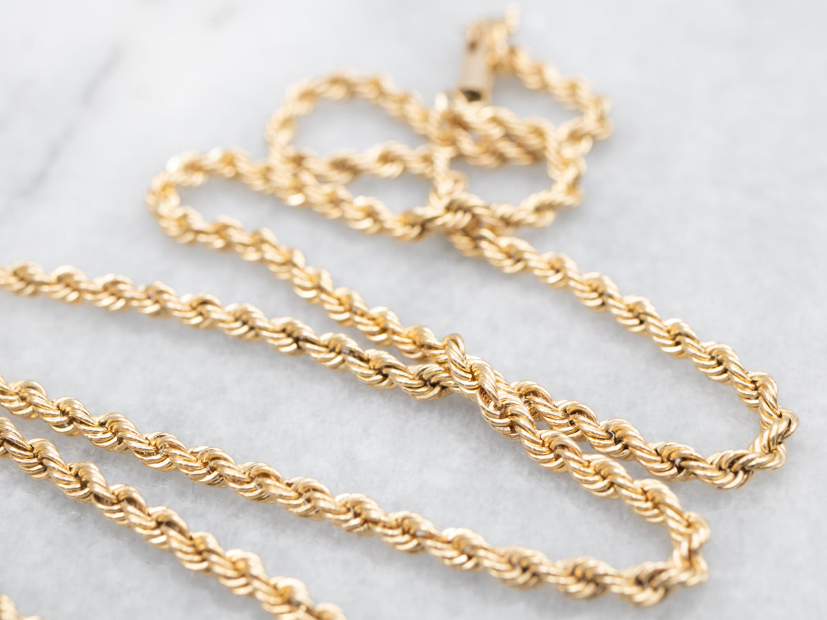 Rope Twist Chain with Barrel Clasp