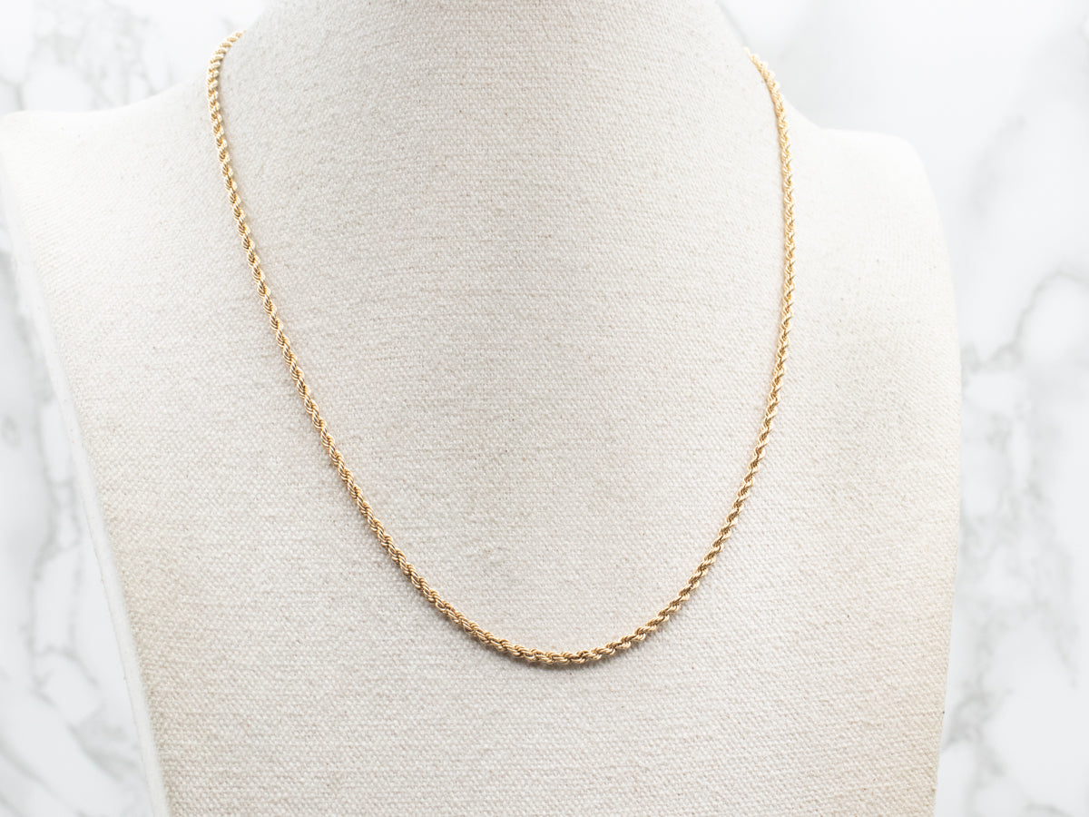 Rope Twist Chain with Barrel Clasp