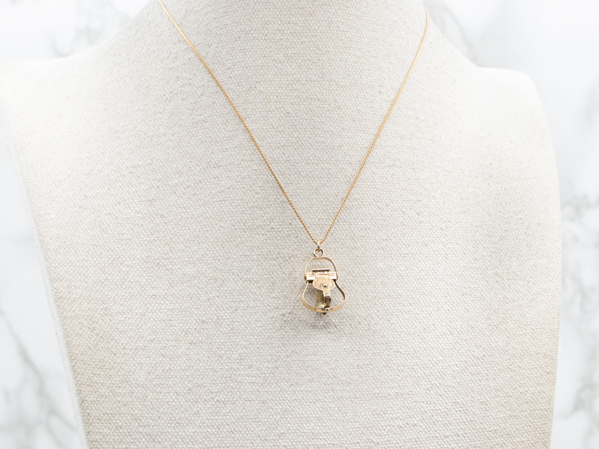 Ornate Yellow Gold Buckle Charm