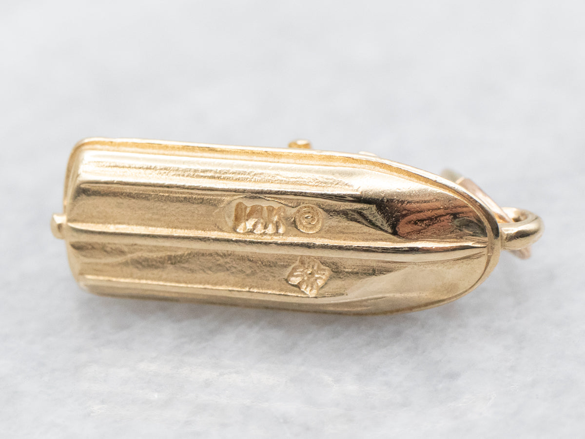 Polished Gold Jetski Charm