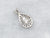 White Gold Diamond Teardrop Shaped Pendant