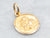 Yellow Gold Religious Medal Charm
