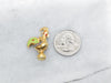 Yellow Gold Enamel Portuguese Rooster Pendant