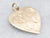 Yellow Gold Monogrammed Heart Shaped Pendant